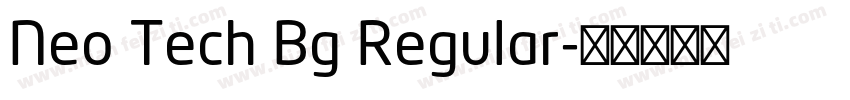 Neo Tech Bg Regular字体转换